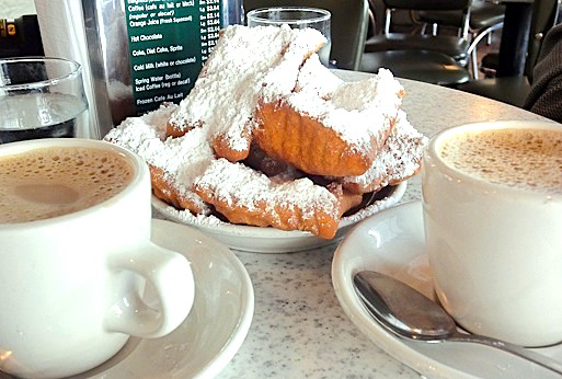 Beignets at Cafe Du Monde in New Orleans
